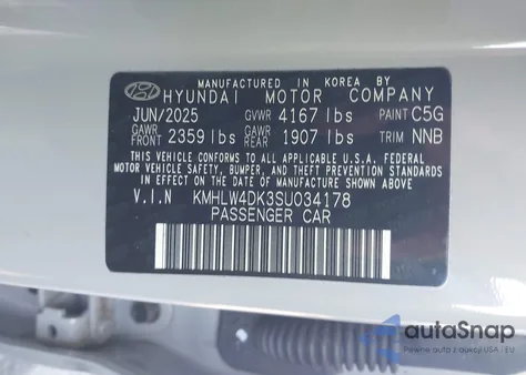 2025 Hyundai Elantra N из США, поврежденный, VIN KMHLW4DK3SU034178